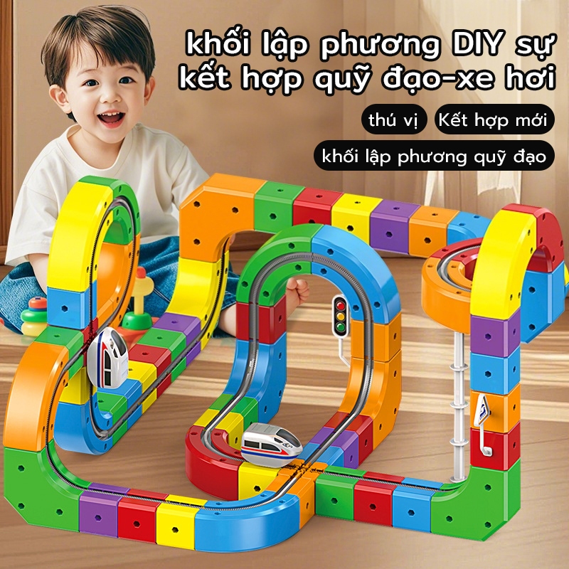 [Lắp ráp ba chiều 3D] Đồ chơi leo núi cao Magic Track | lắp ráp giáo dục | đồ chơi điện nổi | miếng Nhiều mẫu có sẵn