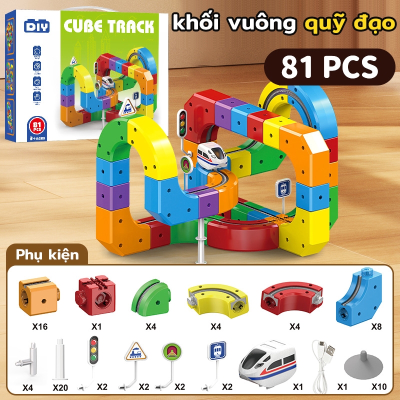 [Lắp ráp ba chiều 3D] Đồ chơi leo núi cao Magic Track | lắp ráp giáo dục | đồ chơi điện nổi | miếng Nhiều mẫu có sẵn