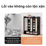 【Dày dặn và nâng cấp】6/7/8 Tủ Giày Gỗ Kệ Giày thoáng khí Tủ Đựng Giày Tre Chống Bụi Nhiều Lớp Đẹp Trong Nhà Dung — ảnh 4