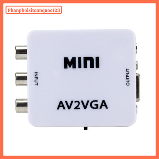 Thiết Bị Chuyển Đổi Mini AV Sang VGA – Hỗ Trợ Full HD 1080P@60Hz – Kết Nối Đầu AV Ra VGA