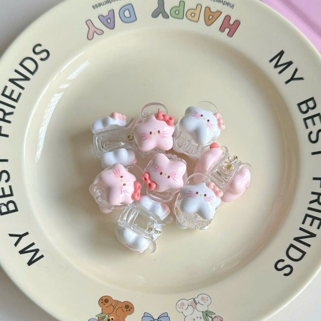 Set 2 Kẹp Tóc Ngoạm Càng Cua Mini Phong Cách Hàn Quốc Cực Xinh Phụ Kiện Tóc Cho Nữ Và Bé Gái