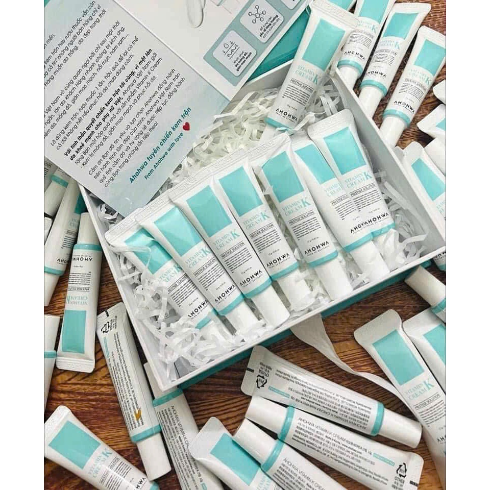 [ĐẠI LÝ CHÍNH HÃNG] Kem Dưỡng Phục Hồi Ahohwa Vitamin K Cream - Phục Hồi Da Mỏng Đỏ, Giãn Mao Mạch, Làm Dịu Da