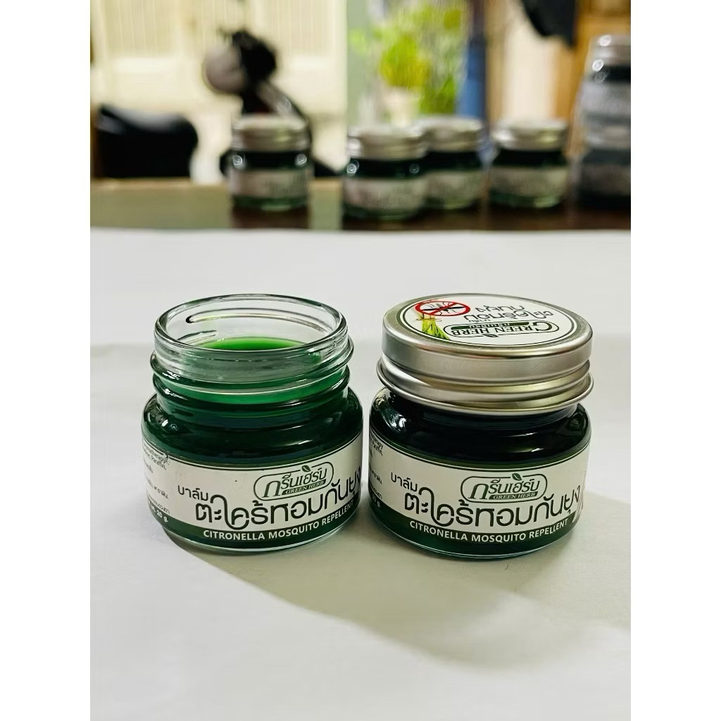 Cao Thoa Muỗi Đốt Green Herb Balm chuyên thoa Chống muỗi đốt, Chống côn trùng cắn thái lan cho bé