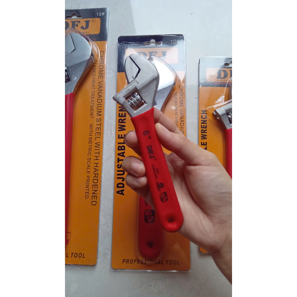 Mỏ Lết Cán Cao Su DFJ | Mỏ lết mini | Mỏ lết bọc nhựa đủ size từ 6 inch - 8 inch - 10 inch - 12 inch