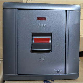 WGR32D1-1088-CÔNG TẮC 32A - 230V- Cho Bếp Từ, Máy Nước Nóng Lạnh, Máy Lanh- Hager