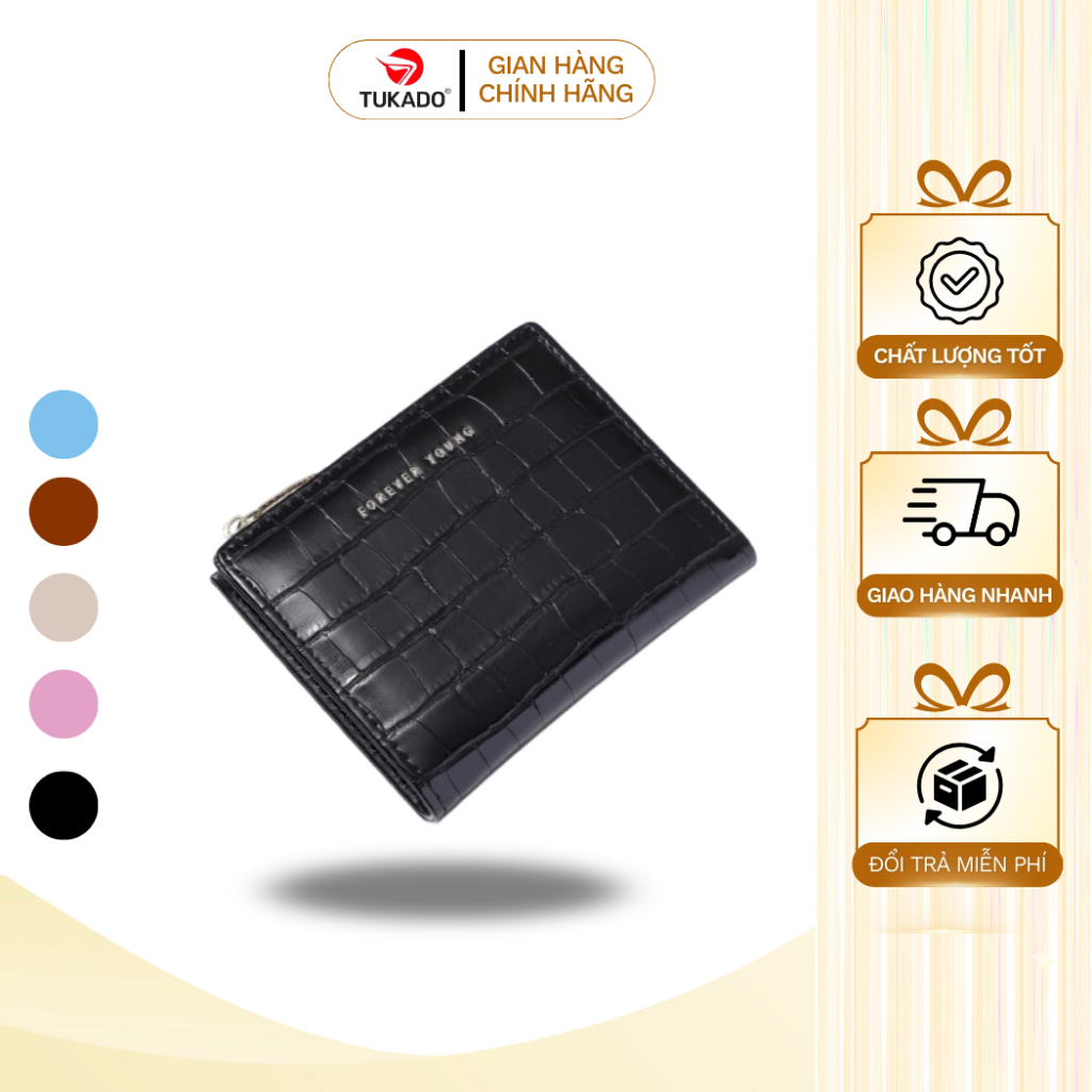 Ví Nữ Mini Cầm Tay PERFECT FOR YOU Đựng Tiền Nhiều Ngăn Vân Ra Rắn Cao Cấp Cực Đẹp Giá Rẻ PFY26