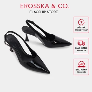 - Giày cao gót nữ mũi nhọn trơn kiểu dáng đơn giản màu đen 8cm - EH055