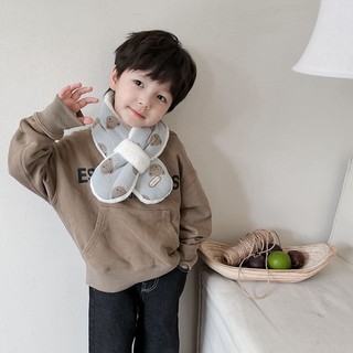 Khăn quàng cổ, khăn lông thỏ, khăn gấu ấm áp, gắn họa tiết dễ thương cho bé