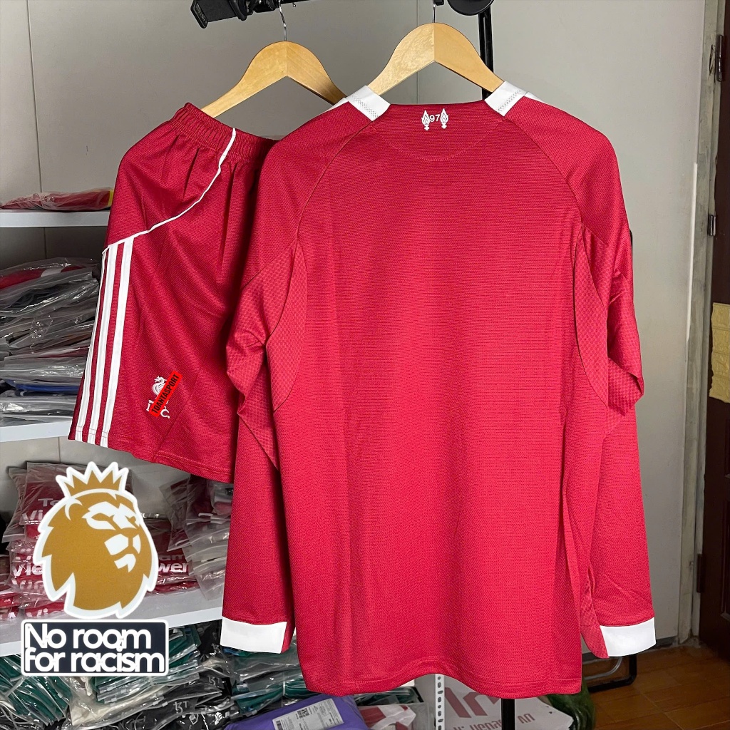(FREE SHIP) Bộ Quần Áo Bóng Đá Liverpool Sân Nhà Đỏ Dài Tay 2025/26 – Vải Thái Cao Cấp, Form Châu Âu, Nam Nữ