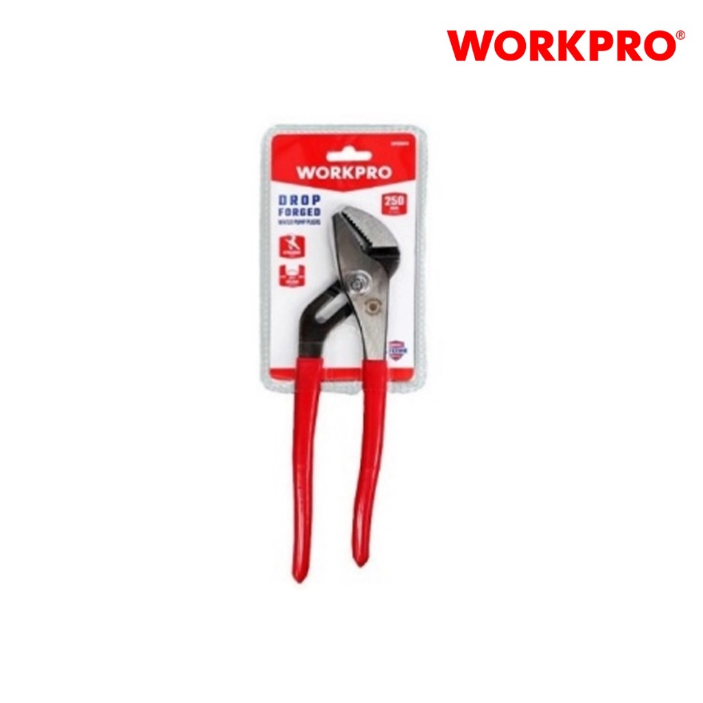 Kìm mỏ quạ/ kìm nước/ kìm răng trượt 250mm (10 inch) WORKPRO WP231010 dùng để kẹp, giữ, vặn ống nước, bu lông...