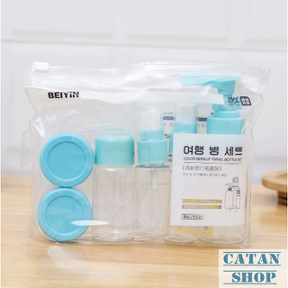 Set 7 Dụng Cụ Chiết Mỹ Phẩm Nhỏ Gọn Tiện Lợi Mang Theo Du Lịch, Dùng Văn Phòng, Bộ 7 Chiết Mỹ Phẩm