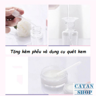 Set 7 Dụng Cụ Chiết Mỹ Phẩm Nhỏ Gọn Tiện Lợi Mang Theo Du Lịch, Dùng Văn Phòng, Bộ 7 Chiết Mỹ Phẩm