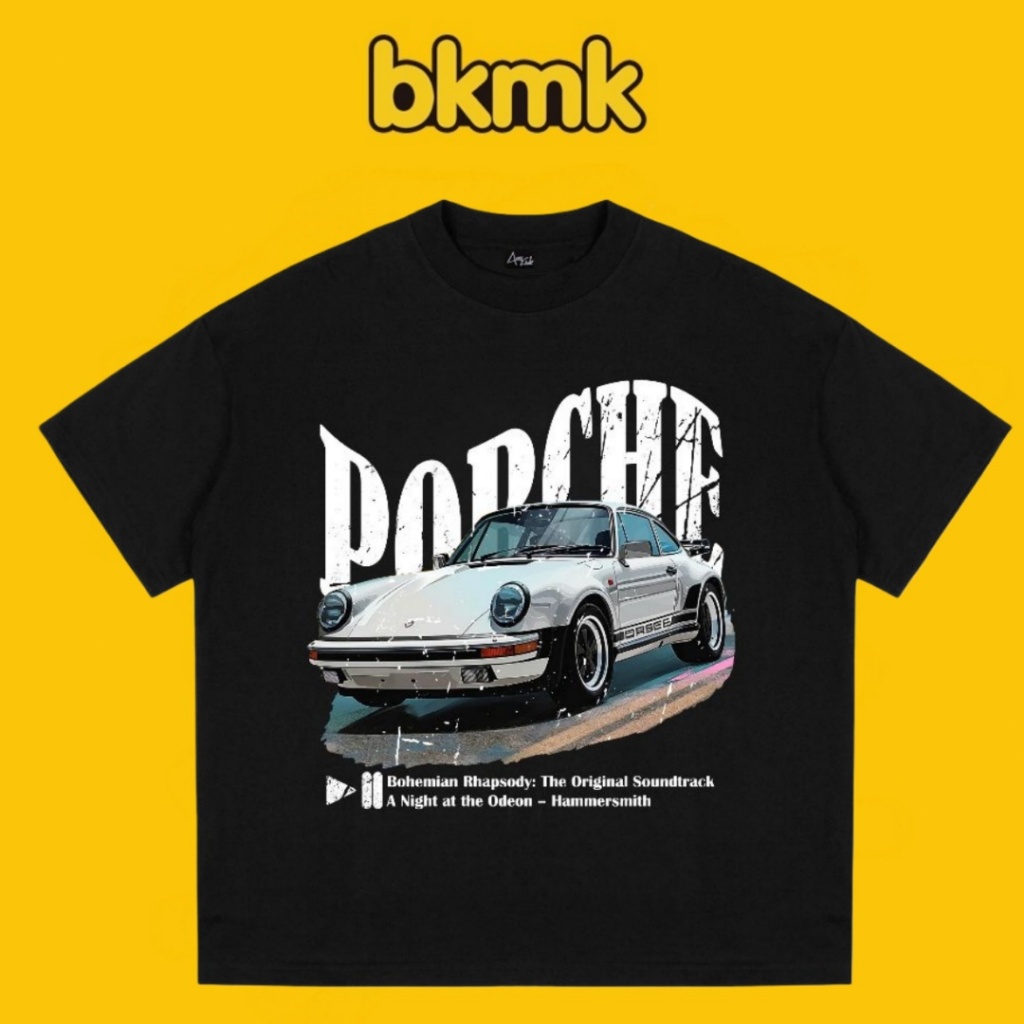 Áo Thun BKMK '' porsche '' Local Dori Club Cotton 220GSM Áo Thun Cổ ...