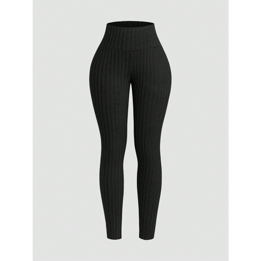 Quần legging vải dệt gân 3 màu trơn dành cho nữ YN178