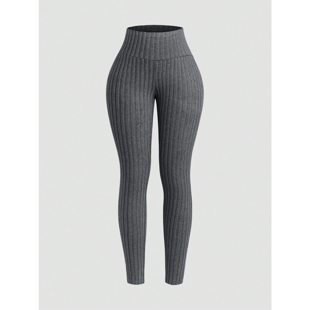 Quần legging vải dệt gân 3 màu trơn dành cho nữ YN178