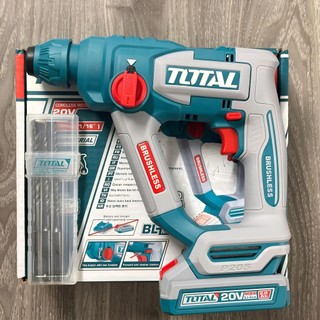 TOTAL Máy khoan động lực dùng pin 20V TRHLI201881 & TRHLI20188 không chổi than