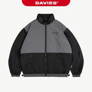 Áo khoác dù nam nữ form rộng DAVIES thân áo phối xám độc đáo Charcoal Jacket local brand | D31-AK4