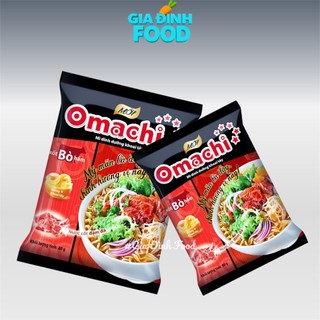 Mì Gói ăn liền Khoai tây Omachi Bò hầm/ Tôm càng/ Sườn/ Lẩu bắp bò - Gói 81g