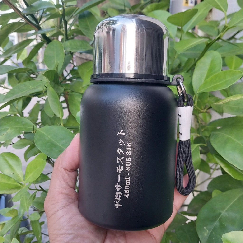 Bình nước siêu giữ nhiệt dung tich 450ml STAINLESS STEEL mẫu mới nhất 2026