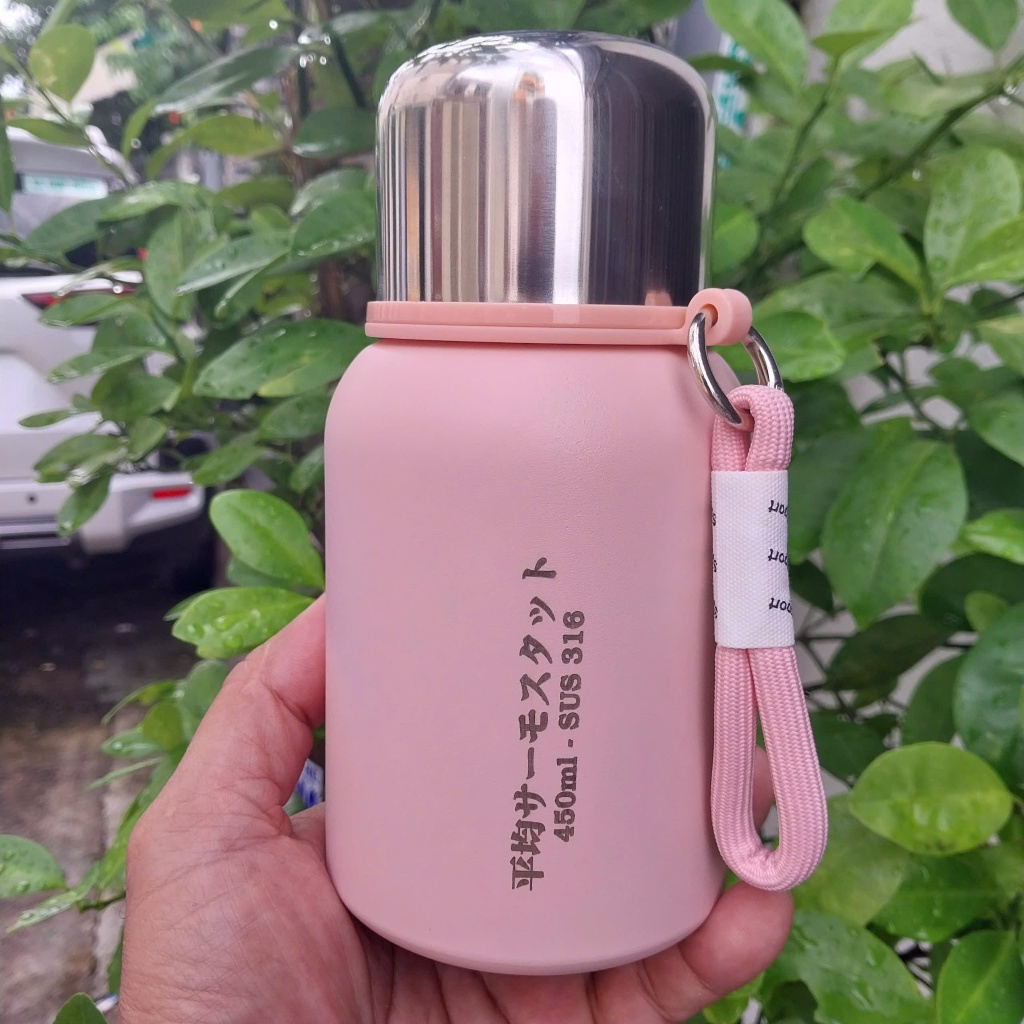 Bình nước siêu giữ nhiệt dung tich 450ml STAINLESS STEEL mẫu mới nhất 2026