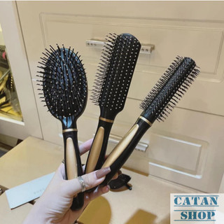 Bộ 3 Lược Chải Gỡ Rối Tạo Kiểu Salon Gồm Lược Thẳng, Lược Tròn, Lược Oval Chuyên Dụng Chống Rụng Tóc