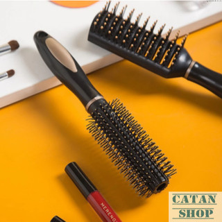Bộ 3 Lược Chải Gỡ Rối Tạo Kiểu Salon Gồm Lược Thẳng, Lược Tròn, Lược Oval Chuyên Dụng Chống Rụng Tóc