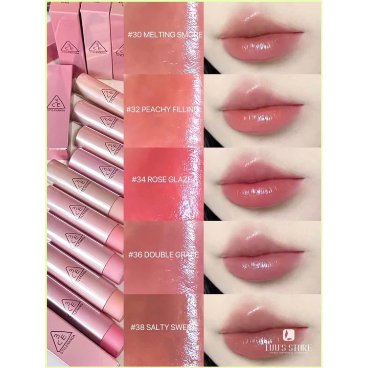 SON BÓNG DƯỠNG MÔI 3CE GLAZY LIP GLOW