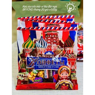 Kẹo soocla mix đủ vị Nga BKYCHO túi 500g
