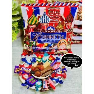 Kẹo soocla mix đủ vị Nga BKYCHO túi 500g