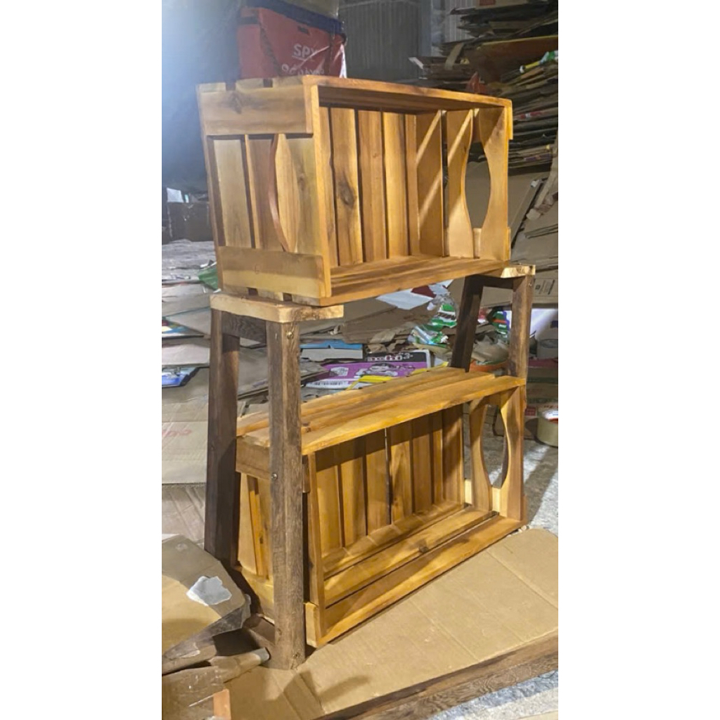 Kệ Thùng Pallet Gỗ Hộp Gỗ Lớn đa năng D40N22C55cm | BigBuy360 - bigbuy360.vn