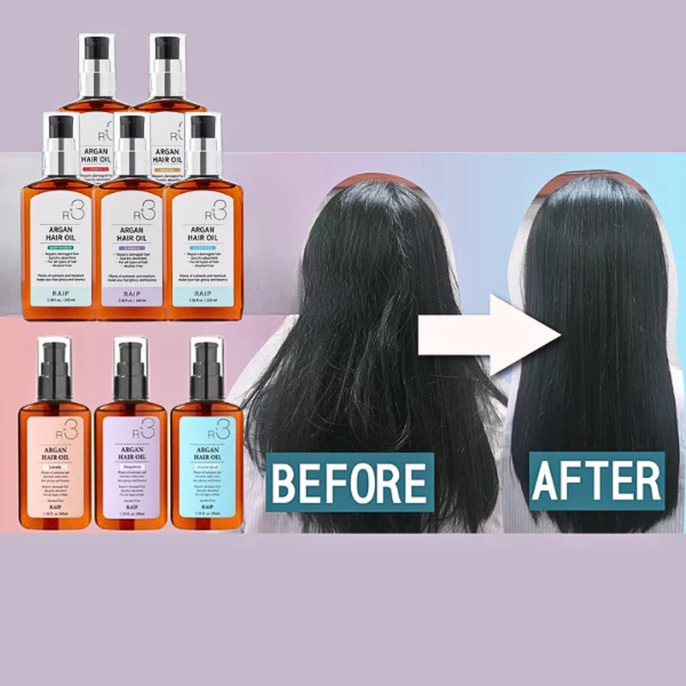 Dầu Dưỡng Tóc Argan Raip R3 GrapeFruit 100ML Hương Bưởi Phục Hồi Hư Tổn Cho Tóc Hay Đi Ngoài Đường