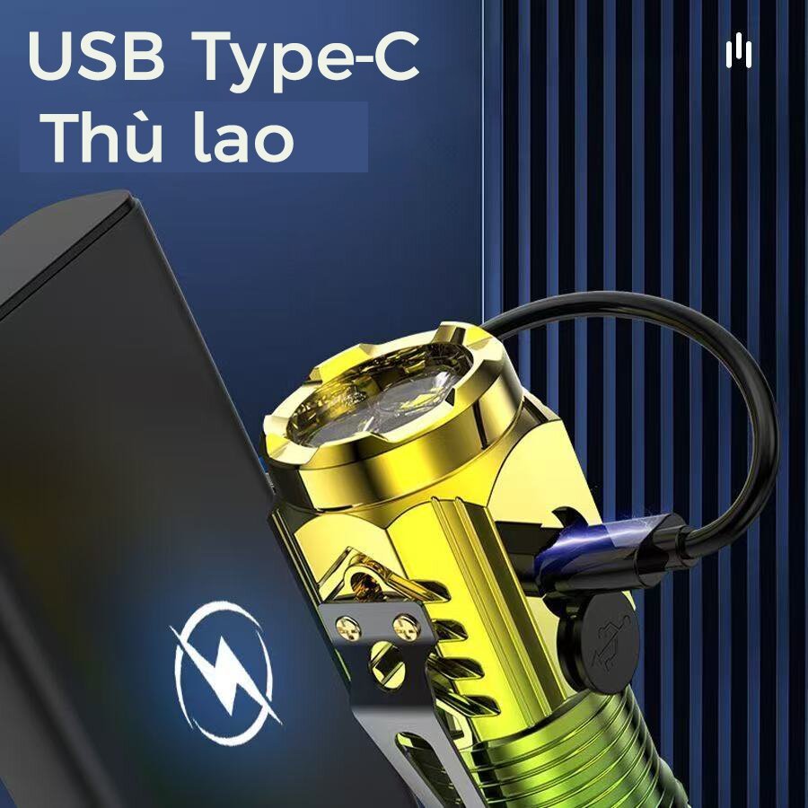 Đèn pin mini 5 chế độ chiếu sáng Nhỏ gọn và di động、Chống nước、Thời lượng pin dài