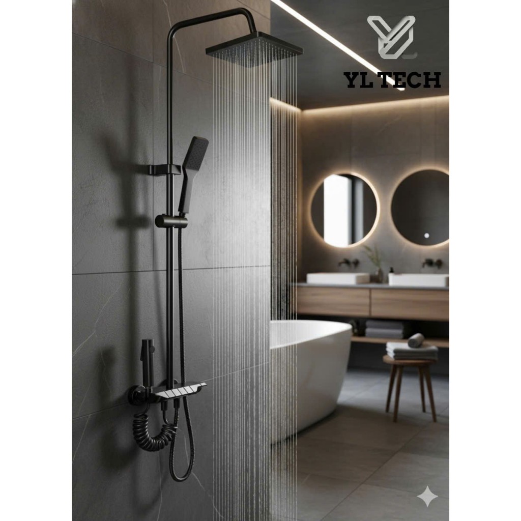 Sen Cây Tắm Đứng 2 Chế Độ Nóng Lạnh Thân Nhựa ABS - Vòi Sen Nóng Lạnh 4 Chế Độ Dạng Phím Đàn - Bảo Hành 2 Năm