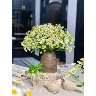 Bình Hoa Gốm Mini  Dáng Chuông Vân Ganh Gốm Sứ Bát Tràng