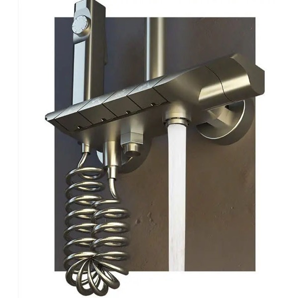 Sen Cây Tắm Đứng 2 Chế Độ Nóng Lạnh Thân Nhựa ABS - Vòi Sen Nóng Lạnh 4 Chế Độ Dạng Phím Đàn - Bảo Hành 2 Năm