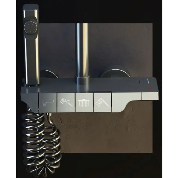 Sen Cây Tắm Đứng 2 Chế Độ Nóng Lạnh Thân Nhựa ABS - Vòi Sen Nóng Lạnh 4 Chế Độ Dạng Phím Đàn - Bảo Hành 2 Năm