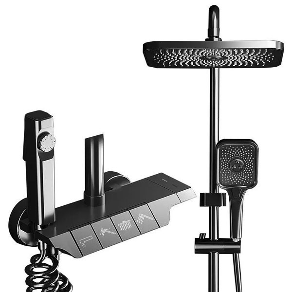 Sen Cây Tắm Đứng 2 Chế Độ Nóng Lạnh Thân Nhựa ABS - Vòi Sen Nóng Lạnh 4 Chế Độ Dạng Phím Đàn - Bảo Hành 2 Năm