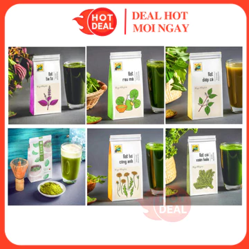 [ĐỦ VỊ] Bột Tía Tô/Cần Tây/Rau Má/Diếp Cá/Bí Đỏ/Trà Xanh Matcha Langfarm 100G