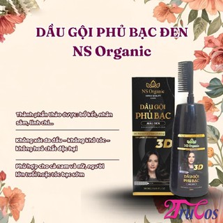 Dầu gội phủ bạc NS Organic 30 Mins For Fast Dyeing Hair Color 500ml (Gội là Nâu, Gội là Đen) 2Trucos
