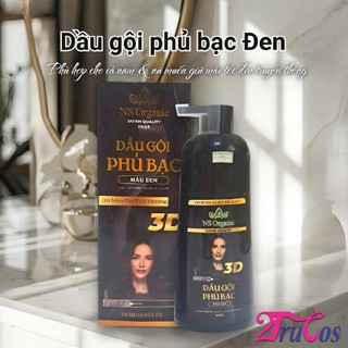 Dầu gội phủ bạc NS Organic 30 Mins For Fast Dyeing Hair Color 500ml (Gội là Nâu, Gội là Đen) 2Trucos