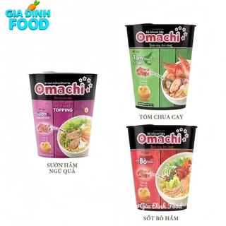 Mì Ly khoai tây Omachi xốt bò hầm/Sườn hầm/Tôm càng 68g