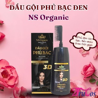 Dầu gội phủ bạc NS Organic 30 Mins For Fast Dyeing Hair Color 500ml (Gội là Nâu, Gội là Đen) 2Trucos