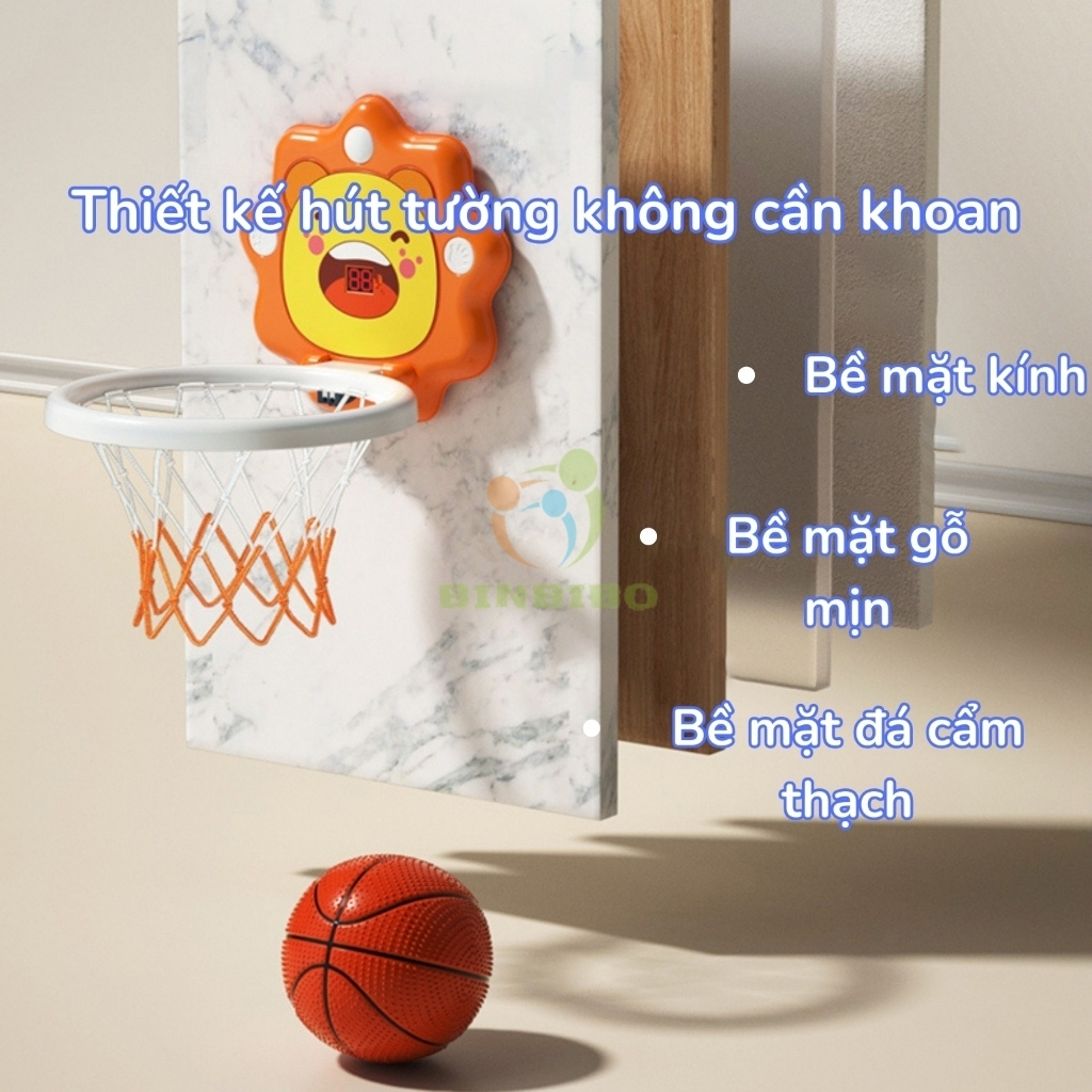 Bóng rổ cảm ứng tính điểm đồ chơi vận động trong nhà hoặc ngoài trời giúp bé phát triển chiều cao - Binbibo