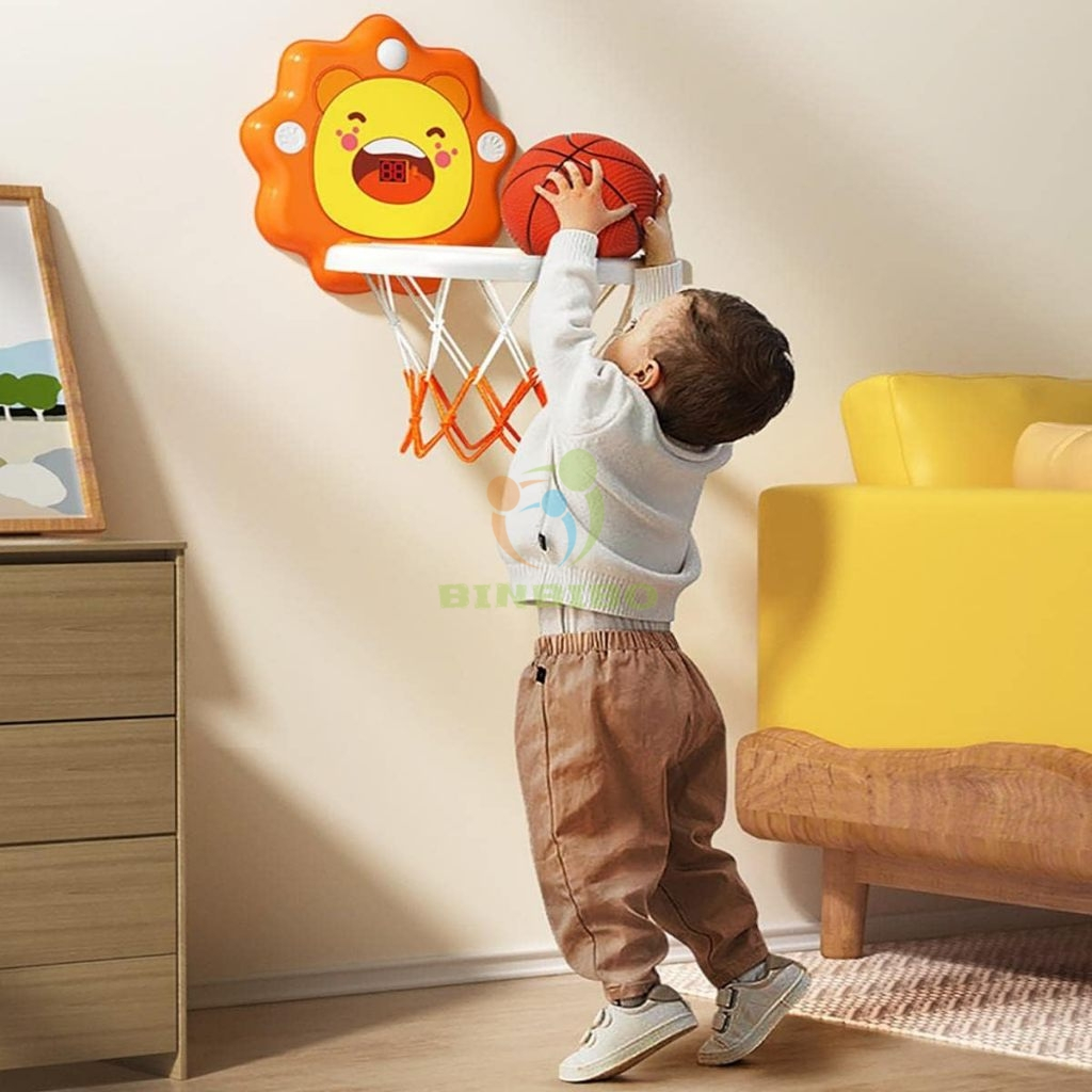 Bóng rổ cảm ứng tính điểm đồ chơi vận động trong nhà hoặc ngoài trời giúp bé phát triển chiều cao - Binbibo
