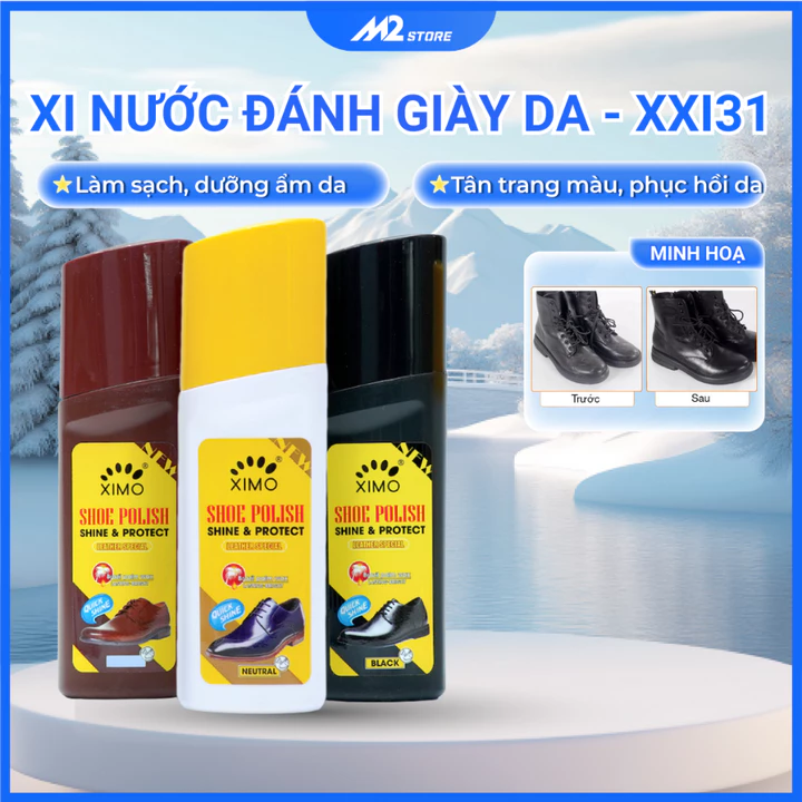 Xi nước đánh giày da, tạo độ bóng và bổ sung màu cho đồ da Ximo XXI31
