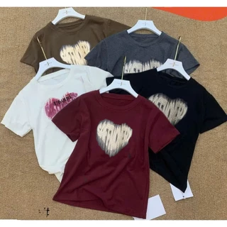 Áo Thun Nữ Hình Tim FMSTYLE SHOP – Kiểu Dáng Trẻ Trung, Tôn Dáng, Mặc Đi Chơi Đều Đẹp 25091447