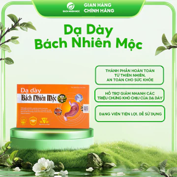 Viên uống Dạ Dày Bách Nhiên Mộc (hộp 60 viên) hỗ trợ giảm đau dạ dày, trào ngược dạ dày, bảo vệ niêm mạc dạ dày