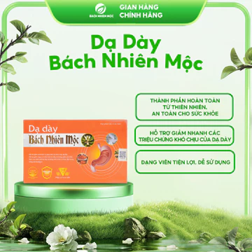 Viên uống Dạ Dày Bách Nhiên Mộc (hộp 30 viên) hỗ trợ giảm đau dạ dày, trào ngược dạ dày, bảo vệ niêm mạc dạ dày