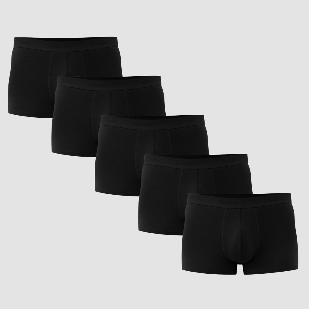 [TẶNG QUÀ ĐƠN 329K]Combo 5 quần lót sịp nam Trunk Cotton co giãn thoải mái Coolmate