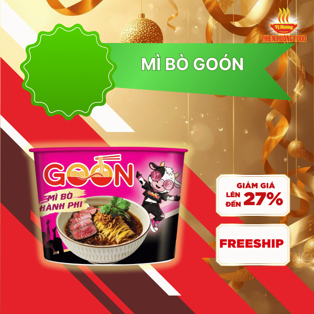 1 Tô Mì Bò hành phi Goón 100gr/ tô [TMIBO026]